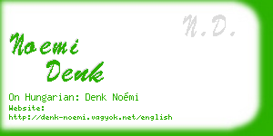noemi denk business card